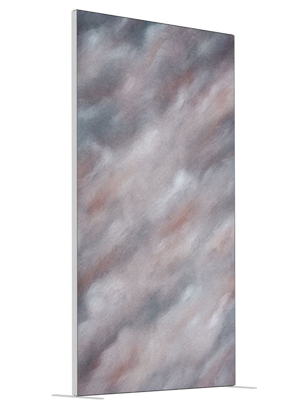 Crayon Dawn shown at an angled view, photography backdrop panel for Denny StudioEdge silicone edge frame, 4 ft