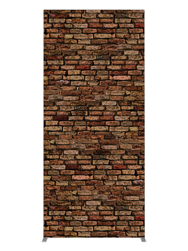 Crimson Brown Brick Wall, photography backdrop panel for Denny StudioEdge silicone edge frame, 3 ft
