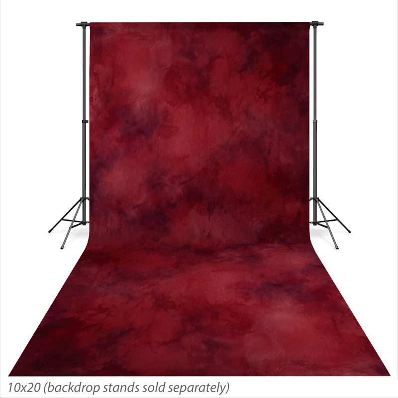 Crimson Wine Crimson Wine mottled texture photography backdrop shown at the full 10x20 size CP-9017