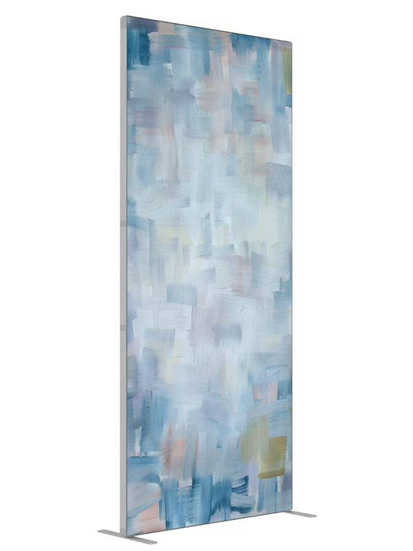 Cubist Hints shown at an angled view, photography backdrop panel for Denny StudioEdge silicone edge frame, 3 ft