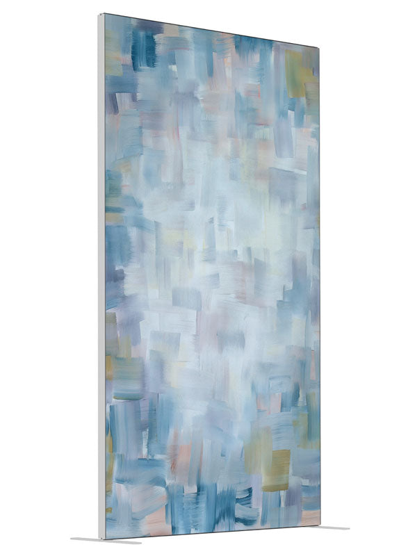 Cubist Hints shown at an angled view, photography backdrop panel for Denny StudioEdge silicone edge frame, 4 ft