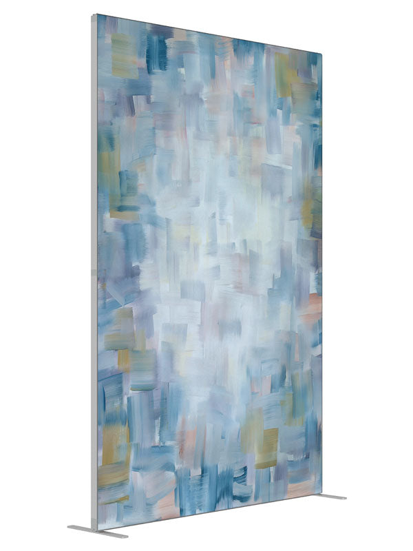 Cubist Hints shown at an angled view, photography backdrop panel for Denny StudioEdge silicone edge frame, 5 ft