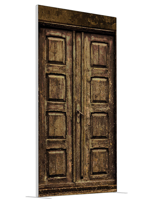 Danish Doors shown at an angled view, photography backdrop panel for Denny StudioEdge silicone edge frame, 4 ft
