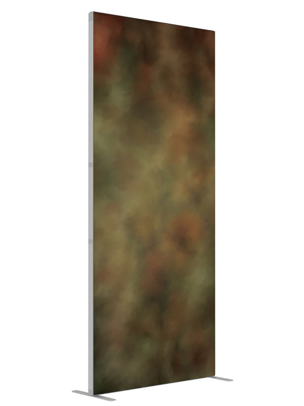 Dapple Ochre shown at an angled view, photography backdrop panel for Denny StudioEdge silicone edge frame, 3 ft
