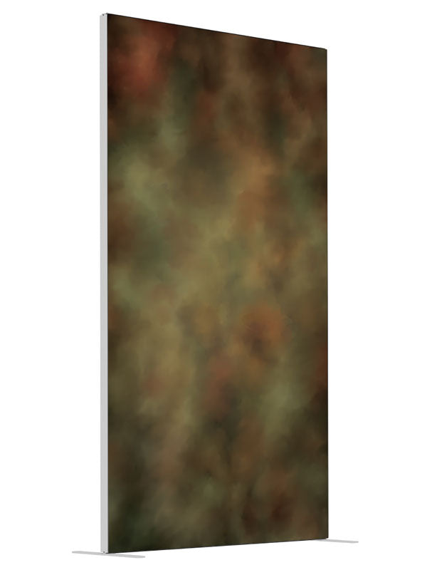 Dapple Ochre shown at an angled view, photography backdrop panel for Denny StudioEdge silicone edge frame, 4 ft