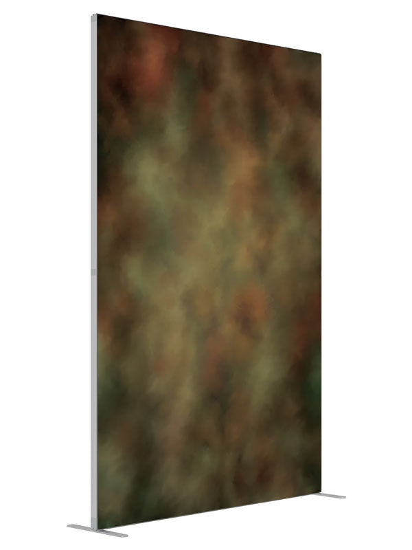 Dapple Ochre shown at an angled view, photography backdrop panel for Denny StudioEdge silicone edge frame, 5 ft
