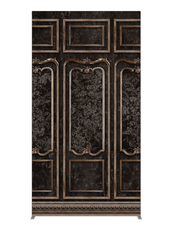 Dark architectural wall panel printed backdrop gold accents 4ft - Denny StudioEdge SECP-7535