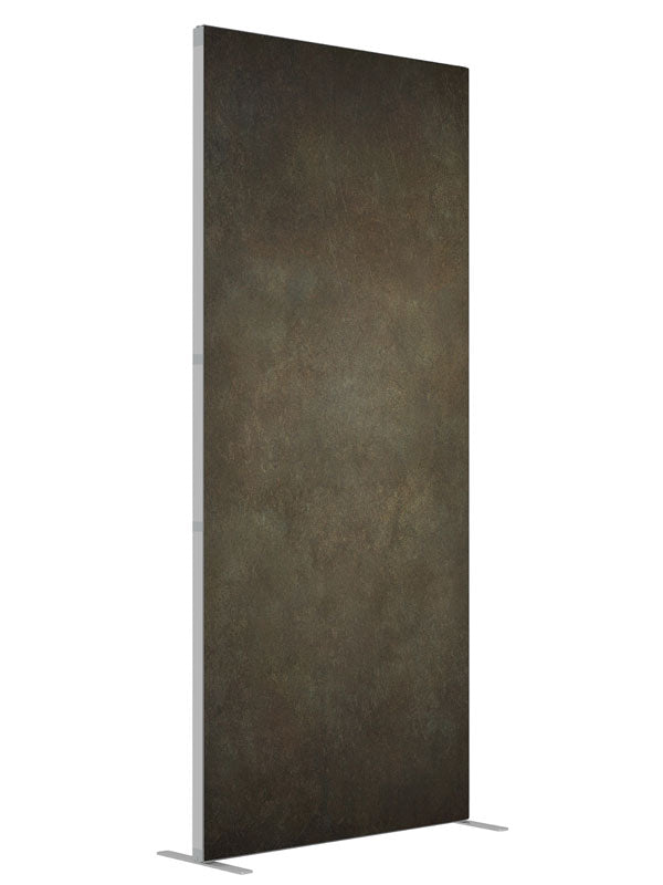 Dark Brown Iron shown at an angled view, photography backdrop panel for Denny StudioEdge silicone edge frame, 3 ft
