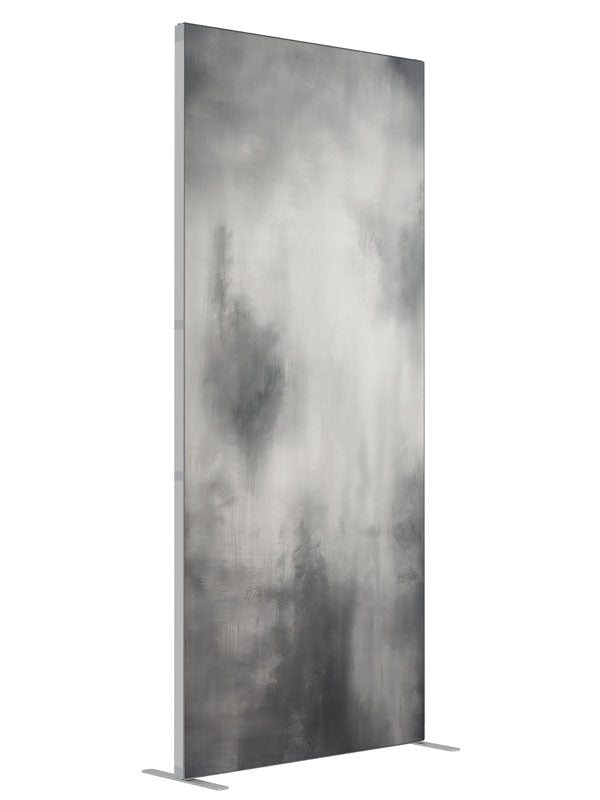 Dark Gray shown at an angled view, photography backdrop panel for Denny StudioEdge silicone edge frame, 3 ft