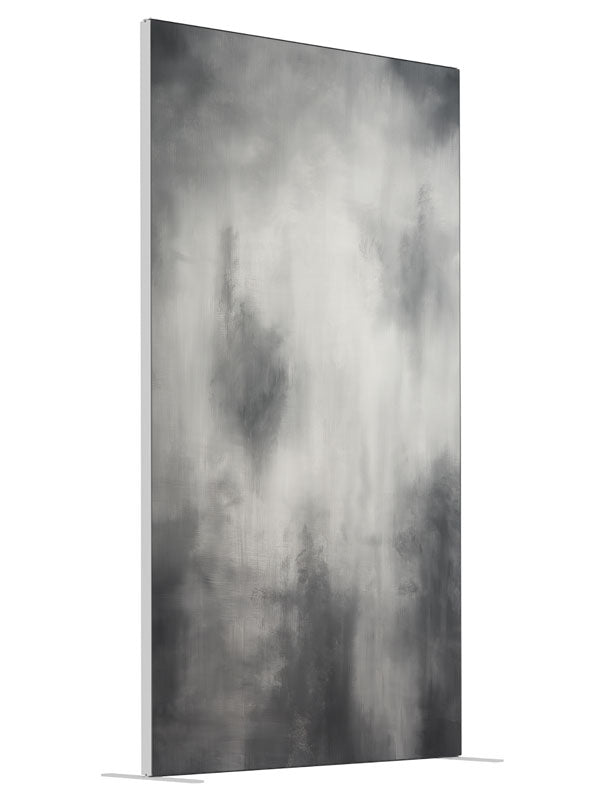 Dark Gray shown at an angled view, photography backdrop panel for Denny StudioEdge silicone edge frame, 4 ft