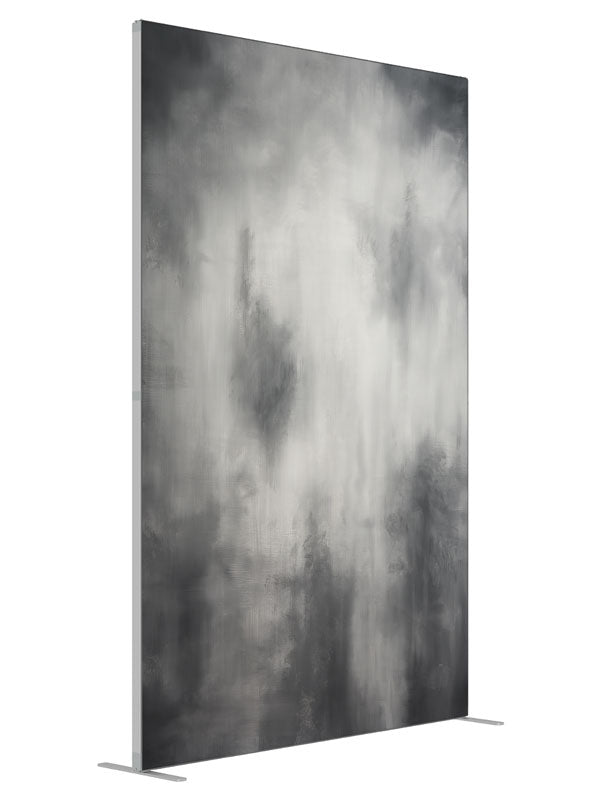 Dark Gray shown at an angled view, photography backdrop panel for Denny StudioEdge silicone edge frame, 5 ft
