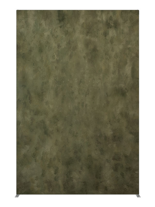 Dark Green Olive, photography backdrop panel for Denny StudioEdge silicone edge frame, 5 ft