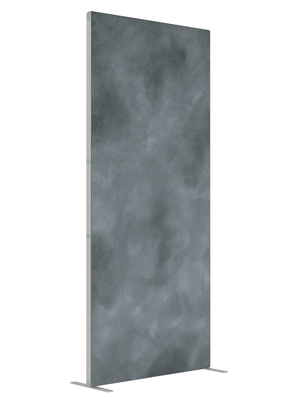 Dark Mottled Gray shown at an angled view, photography backdrop panel for Denny StudioEdge silicone edge frame, 3 ft