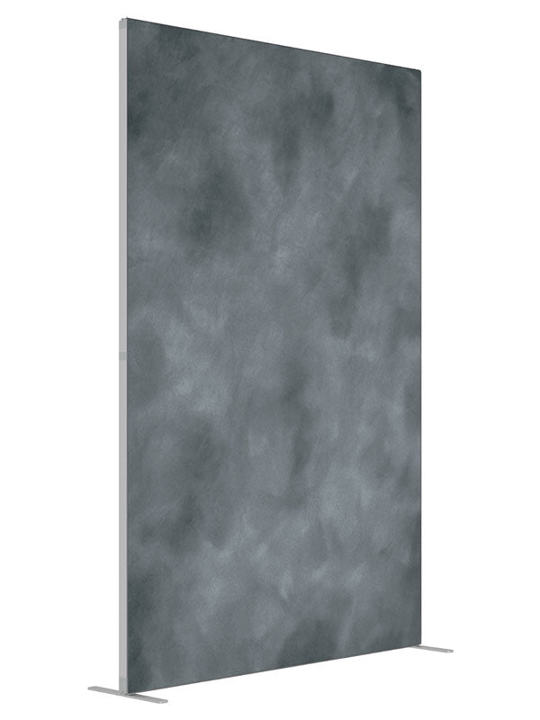Dark Mottled Gray shown at an angled view, photography backdrop panel for Denny StudioEdge silicone edge frame, 5 ft