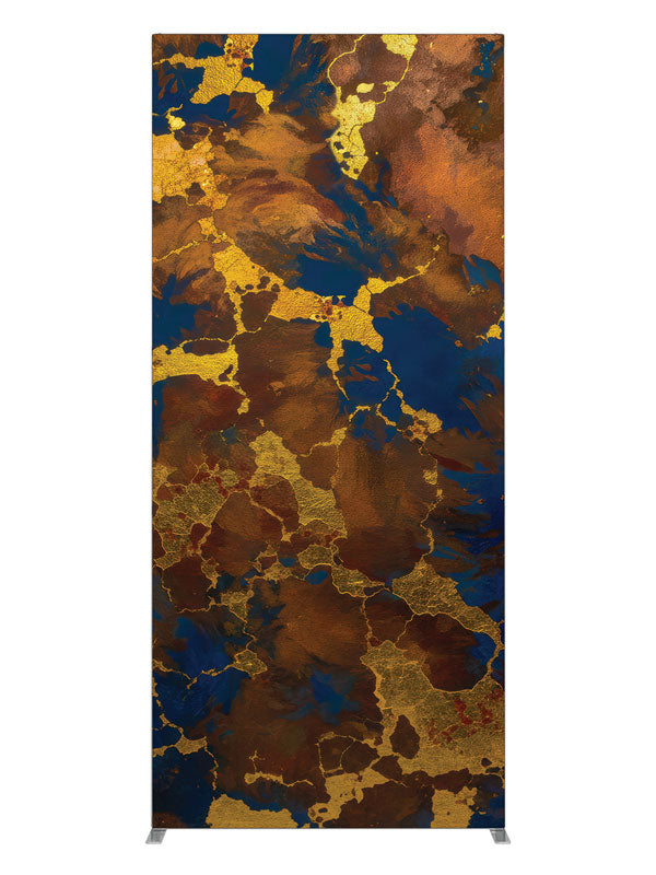 Dark navy blue gold metallic veining printed photography backdrop 3ft - Denny StudioEdge SECP-8857