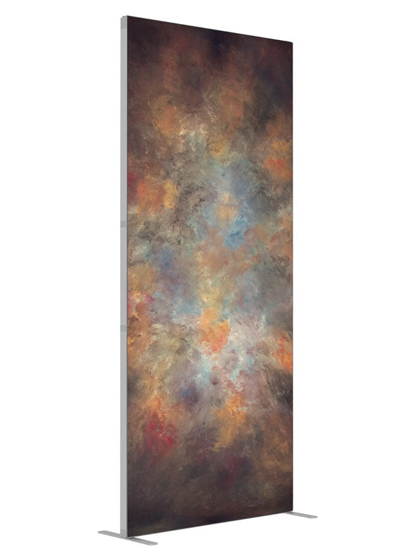 DaVinci shown at an angled view, photography backdrop panel for Denny StudioEdge silicone edge frame, 3 ft
