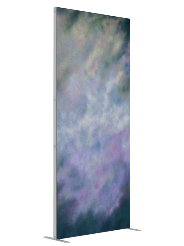 Dawn Glimmer shown at an angled view, photography backdrop panel for Denny StudioEdge silicone edge frame, 3 ft