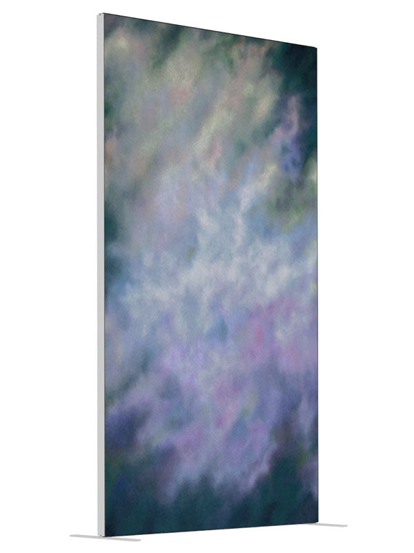 Dawn Glimmer shown at an angled view, photography backdrop panel for Denny StudioEdge silicone edge frame, 4 ft