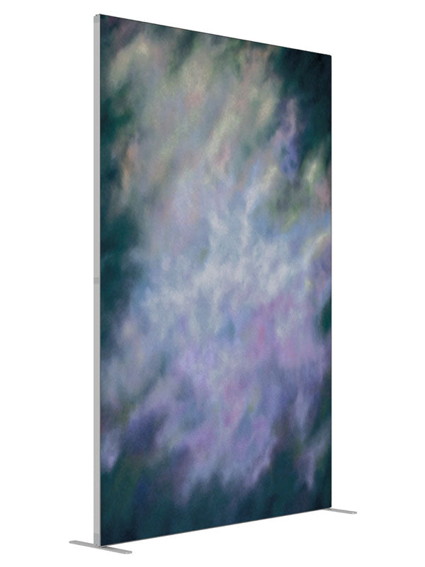 Dawn Glimmer shown at an angled view, photography backdrop panel for Denny StudioEdge silicone edge frame, 5 ft