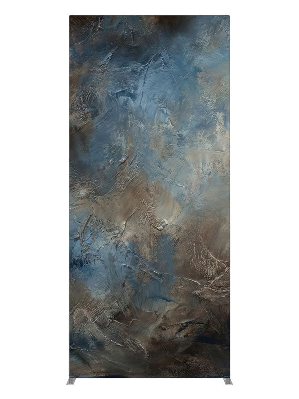 Deep Blue Brown Plaster Texture, photography backdrop panel for Denny StudioEdge silicone edge frame, 3 ft