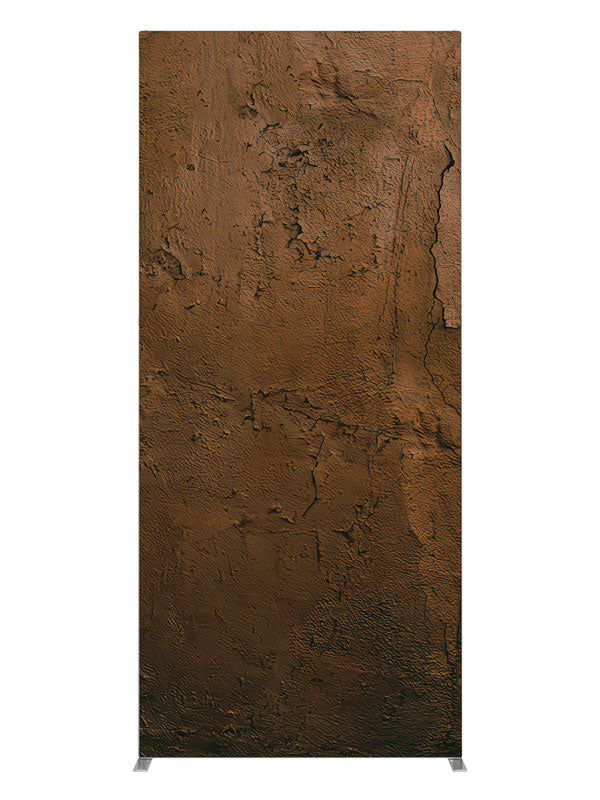 Deep Brown Cracked Plaster Wall, photography backdrop panel for Denny StudioEdge silicone edge frame, 3 ft