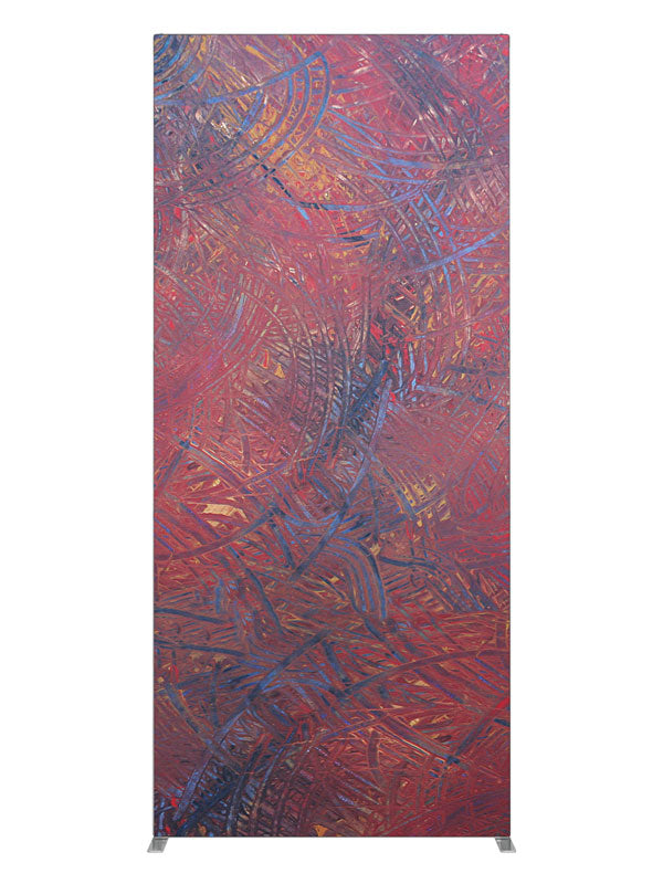 Deep garnet violet grunge, photography backdrop panel for Denny StudioEdge silicone edge frame, 3 ft
