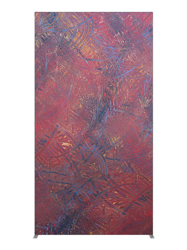 Deep garnet violet grunge, photography backdrop panel for Denny StudioEdge silicone edge frame, 4 ft