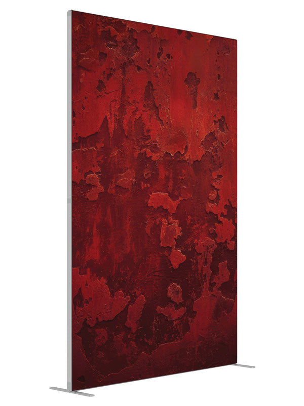Deep red distressed backdrop printed angled view 5ft - Denny StudioEdge SECP-8854