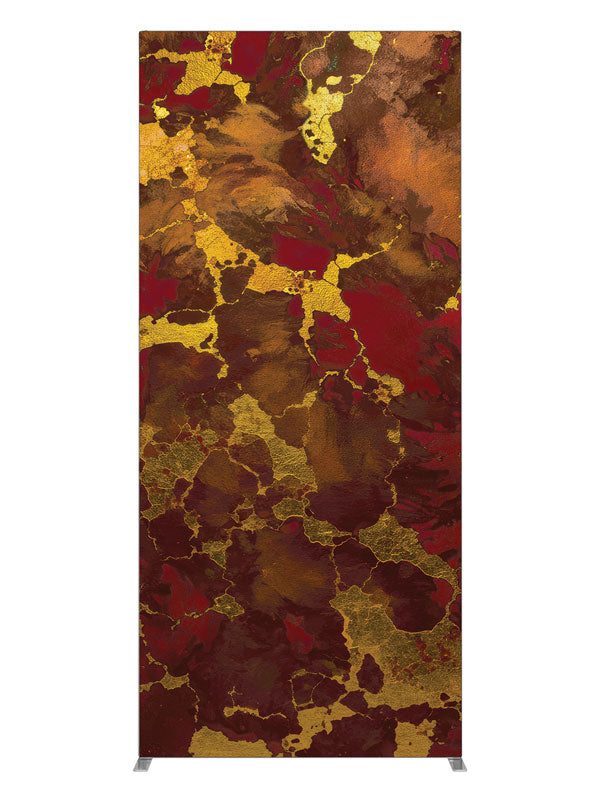 Deep red gold metallic vein marbled printed photography backdrop 3ft - Denny StudioEdge SECP-8858