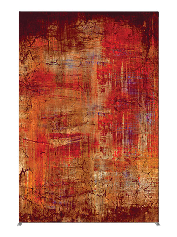 Deep red plaster texture, photography backdrop panel for Denny StudioEdge silicone edge frame, 5 ft