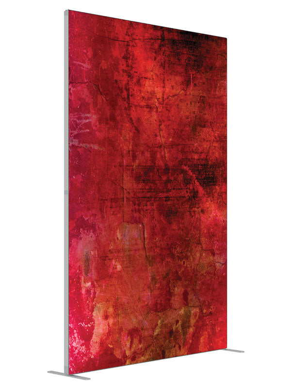 Deja Vu Red Texture shown at an angled view, photography backdrop panel for Denny StudioEdge silicone edge frame, 5 ft