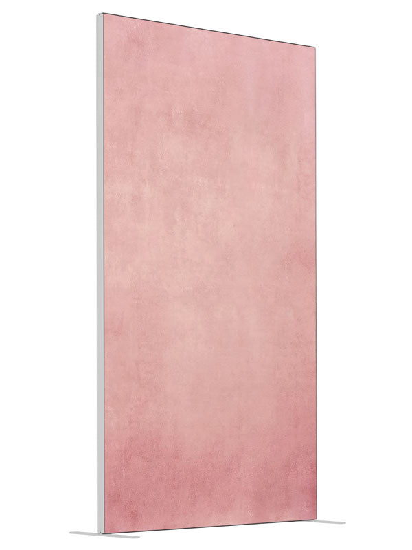 Delphine Light Pink Abstract Texture shown at an angled view, photography backdrop panel for Denny StudioEdge silicone edge frame, 4 ft