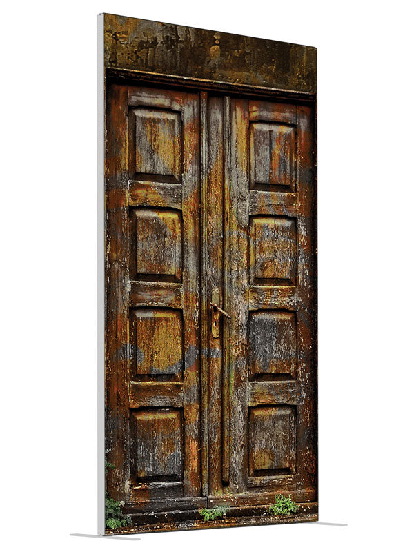 Denmark Doors shown at an angled view, photography backdrop panel for Denny StudioEdge silicone edge frame, 4 ft