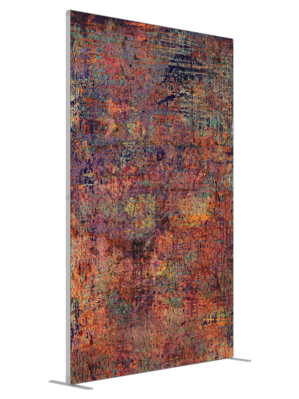 Distortion Grunge Texture shown at an angled view, photography backdrop panel for Denny StudioEdge silicone edge frame, 5 ft