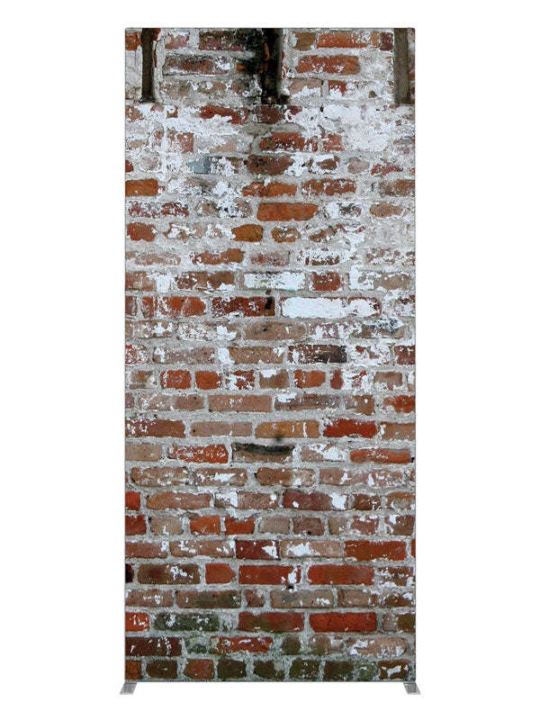 Distressed Brick, photography backdrop panel for Denny StudioEdge silicone edge frame, 3 ft
