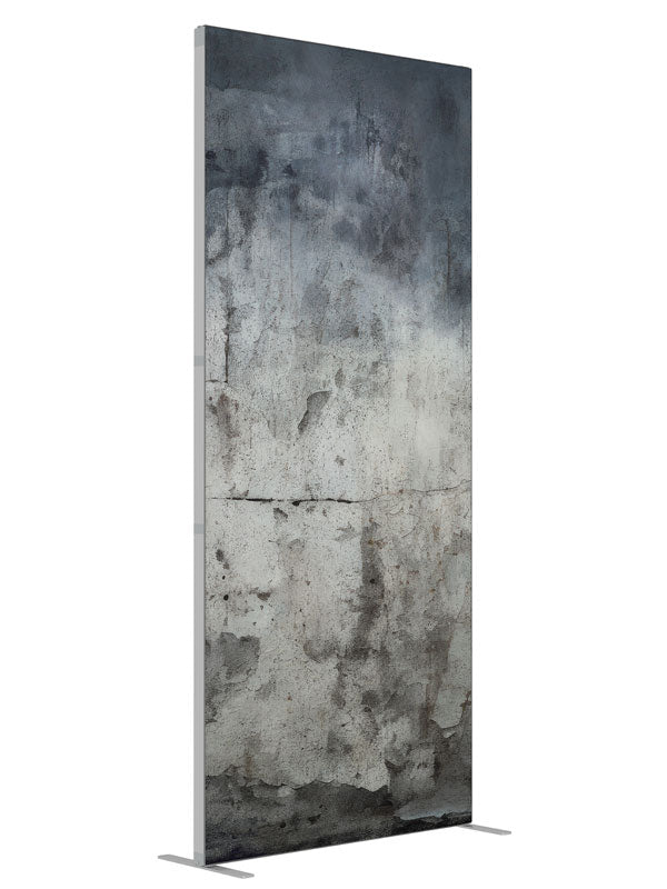 Distressed Gray Blue Texture shown at an angled view, photography backdrop panel for Denny StudioEdge silicone edge frame, 3 ft