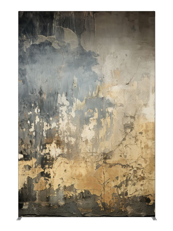 Distressed Grey Slate Ivory Texture Wall, photography backdrop panel for Denny StudioEdge silicone edge frame, 5 ft