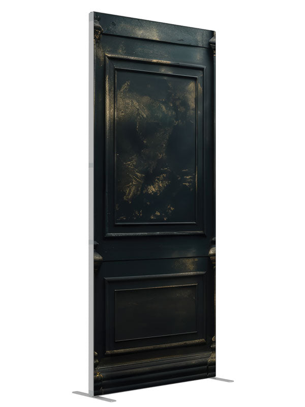 Distressed Panels shown at an angled view, photography backdrop panel for Denny StudioEdge silicone edge frame, 3 ft