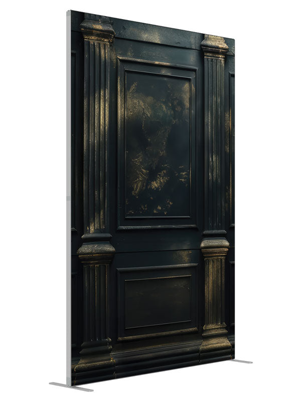 Distressed Panels shown at an angled view, photography backdrop panel for Denny StudioEdge silicone edge frame, 5 ft