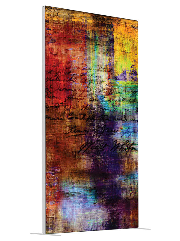 Disturbed Grunge Abstract shown at an angled view, photography backdrop panel for Denny StudioEdge silicone edge frame, 4 ft