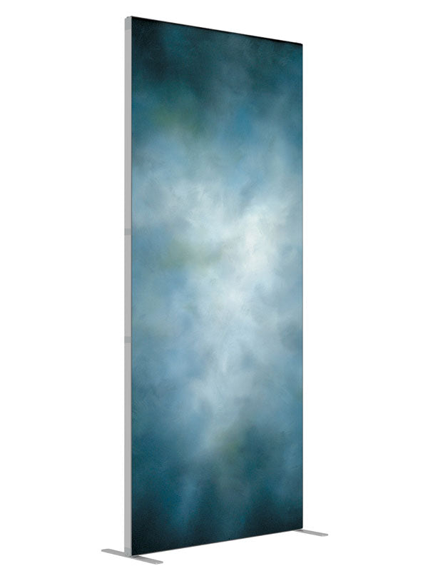 Dolphin View shown at an angled view, photography backdrop panel for Denny StudioEdge silicone edge frame, 3 ft