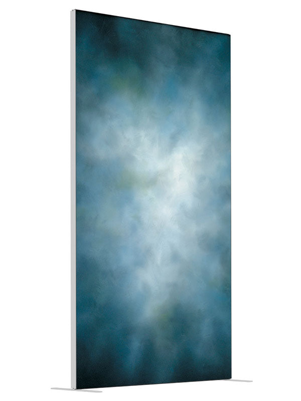 Dolphin View shown at an angled view, photography backdrop panel for Denny StudioEdge silicone edge frame, 4 ft