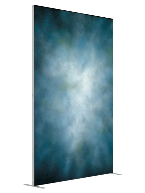 Dolphin View shown at an angled view, photography backdrop panel for Denny StudioEdge silicone edge frame, 5 ft
