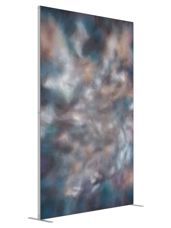 Drama 2 shown at an angled view, photography backdrop panel for Denny StudioEdge silicone edge frame, 5 ft