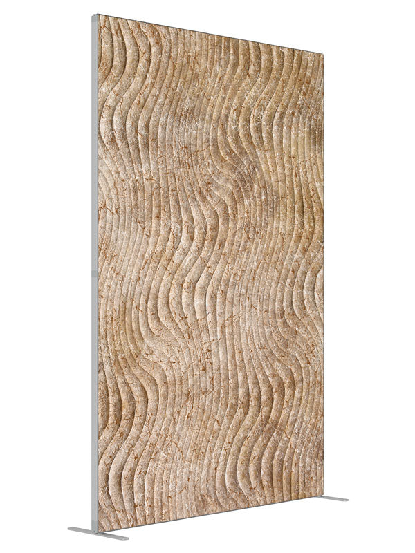 Dunewood shown at an angled view, photography backdrop panel for Denny StudioEdge silicone edge frame, 5 ft