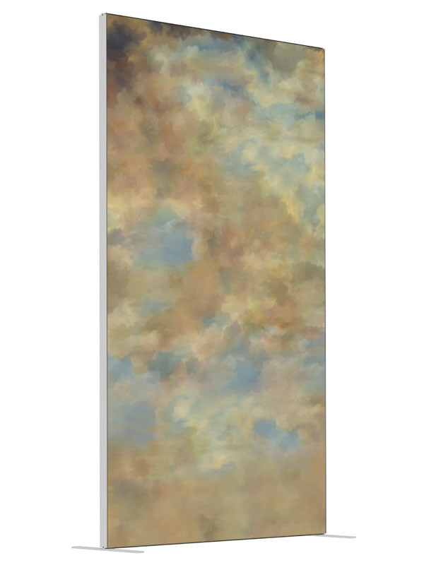 Dusky shown at an angled view, photography backdrop panel for Denny StudioEdge silicone edge frame, 4 ft