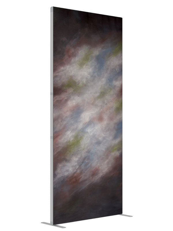 Ecliptic Matter shown at an angled view, photography backdrop panel for Denny StudioEdge silicone edge frame, 3 ft