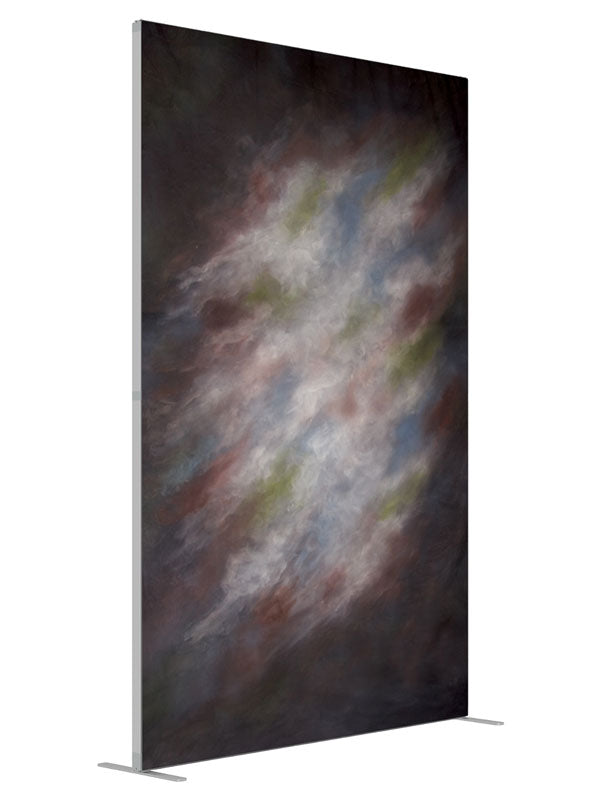 Ecliptic Matter shown at an angled view, photography backdrop panel for Denny StudioEdge silicone edge frame, 5 ft