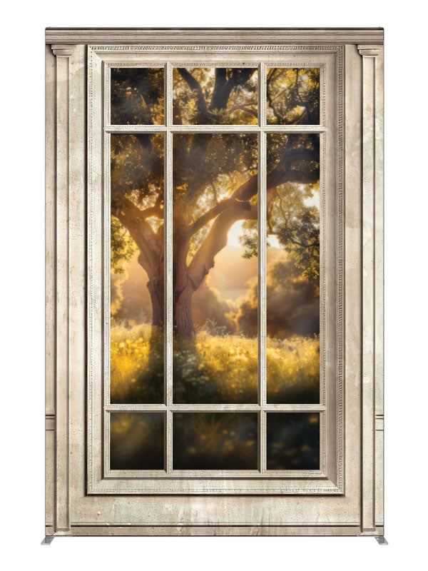 Elegant Light Wood Panel Room, photography backdrop panel for Denny StudioEdge silicone edge frame, 5 ft