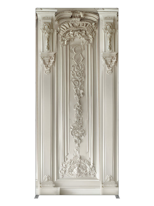 Elegant White Classical Panel Wall, photography backdrop panel for Denny StudioEdge silicone edge frame, 3 ft